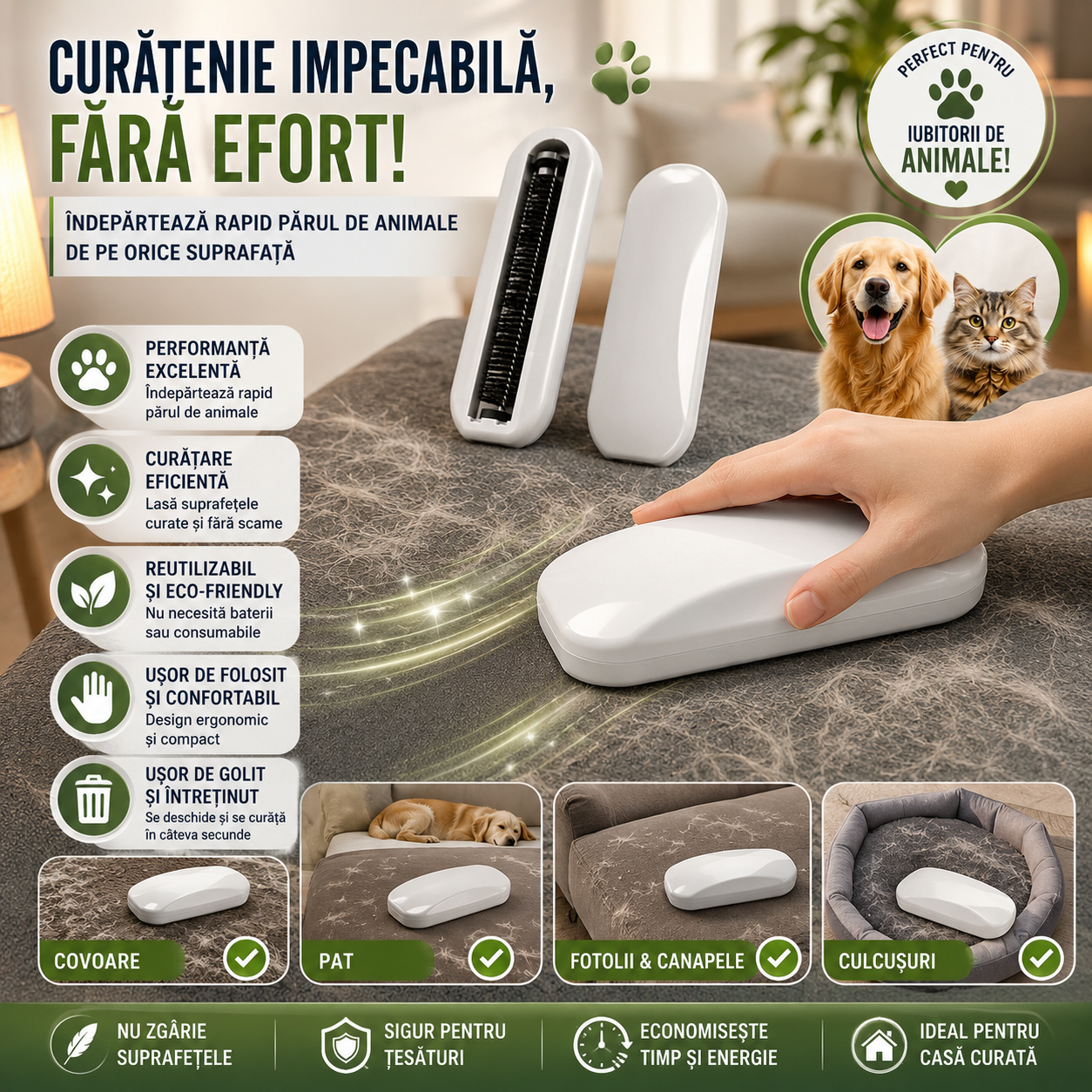Perie Pentru Păr - PetClean™