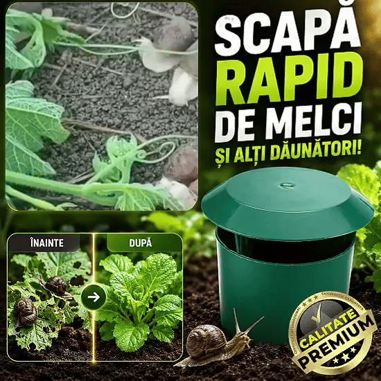 Capcană Organică Pentru Melci - SnailStop™