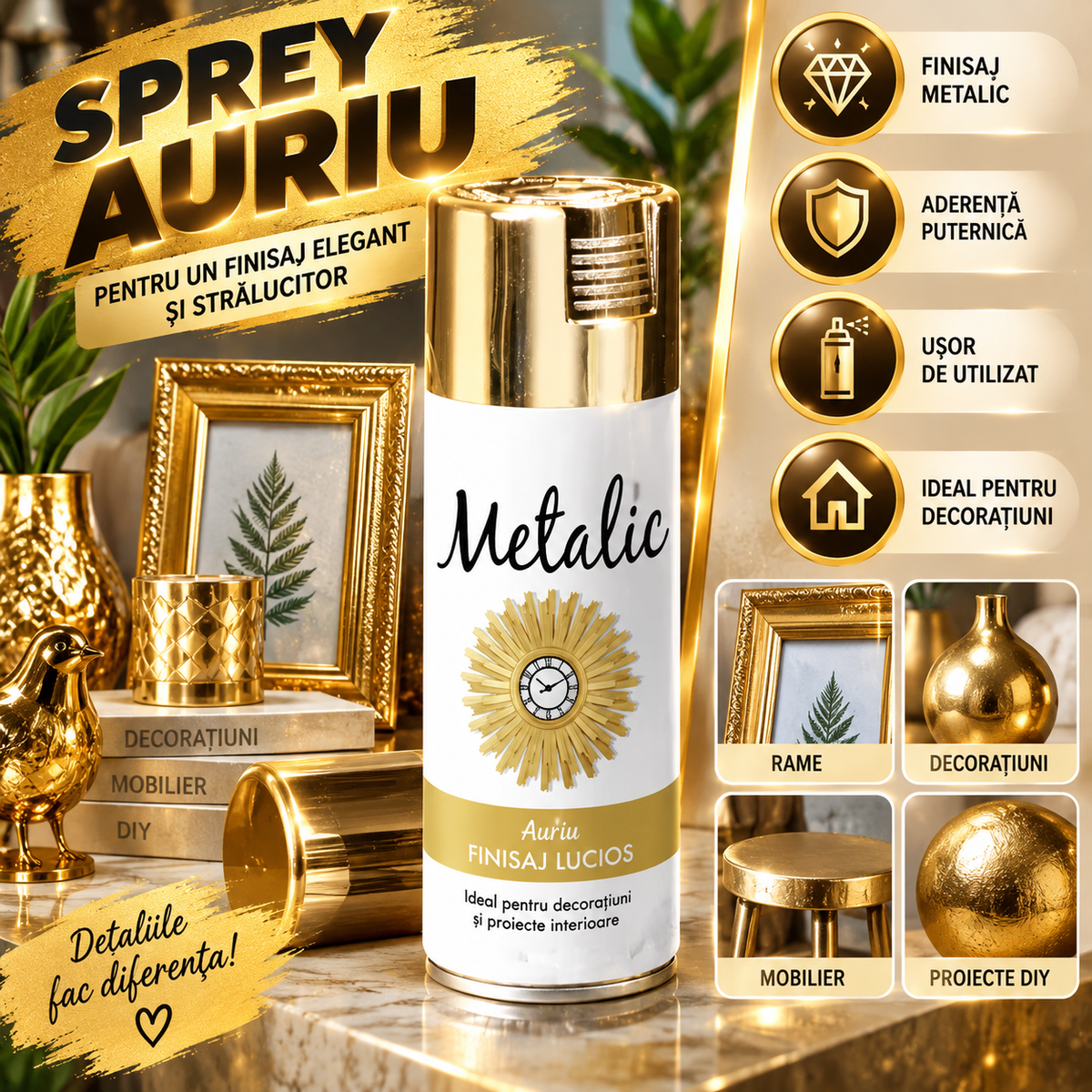 Spray Auriu Metalic GoldDecor™