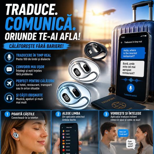 Căști Traducătoare Inteligente TalkEasy™