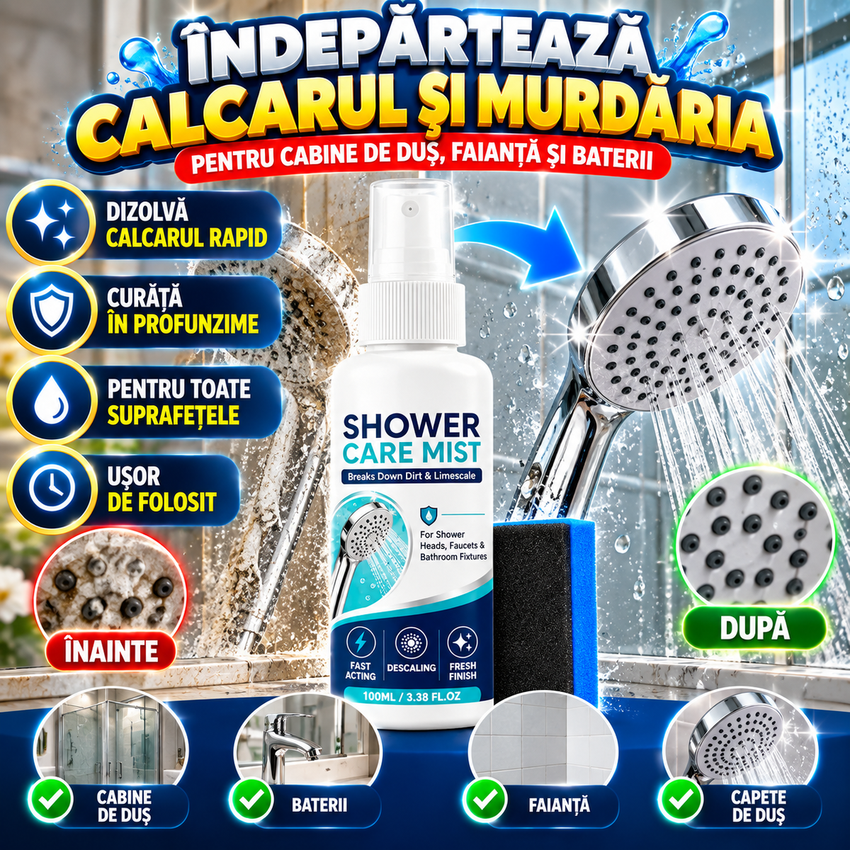 Spray Anti-Calcar DușClean™